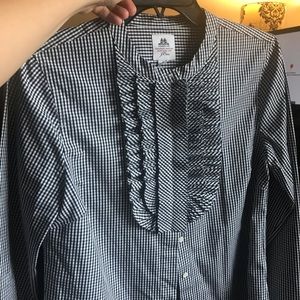 Thomas Mason x Jcrew Gingham Long Sleeve Shirt, 6